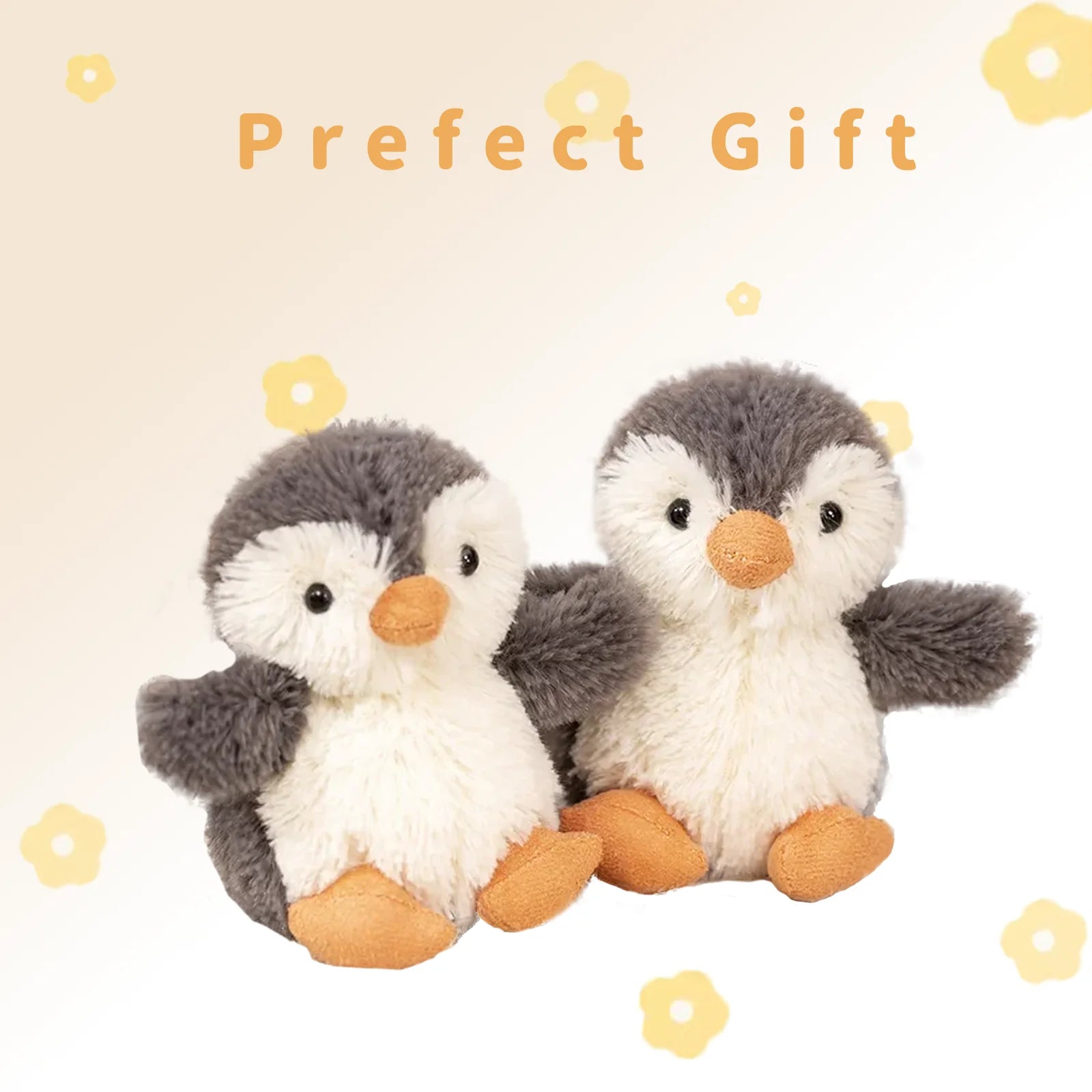 Kawaii Penguin Plush Toys Cuddly Soft Stuffed Animal Plushies Accompany Sleep Toy Cute Home Decoration Kids Grils Birthday Gifts