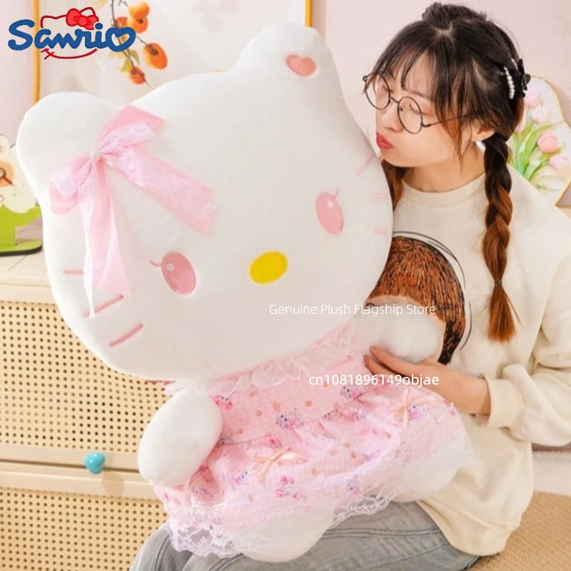 30/40/50/70CM Big Size Sanrio Hello Kitty Cartoon Anime Plush Stuffed Doll Room Decoration Cute Pillow Plushies Ornaments Gifts