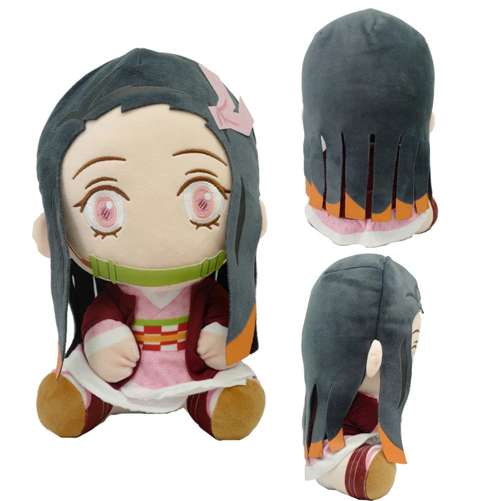 20cm Japan Anime Demon Slayer Tomioka Giyu Kamado Tanjirou Kamado Nezuko Agatsuma Zenitsu Plush Toys Doll Peluche Women Gift