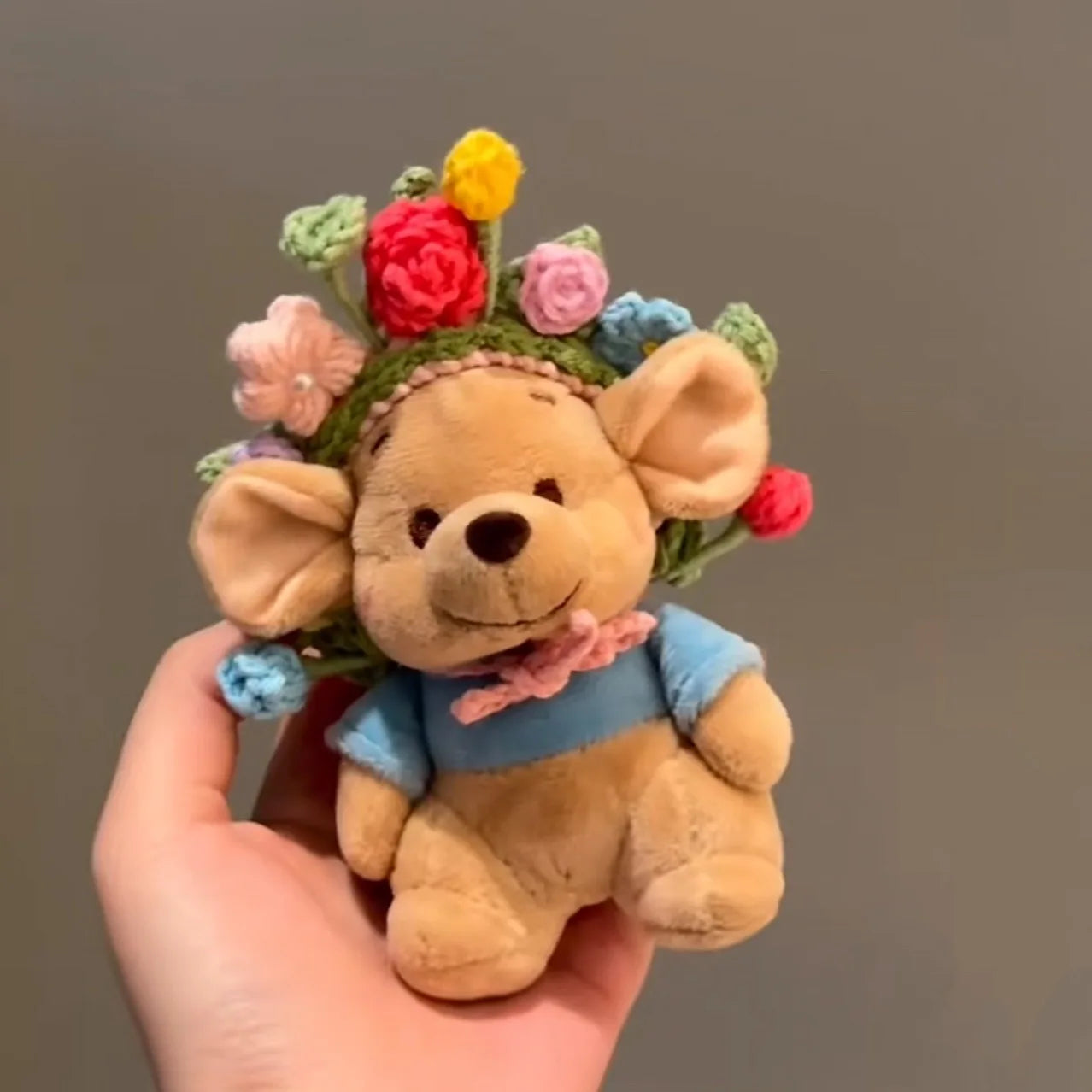Amazon Title (English) “Disney Winnie the Pooh Flower Little Roo Plush Key Chain - Cute Car Keyring with Healing Charm, Soft Stuffed Animal Accessory for Keys &amp; Bags”