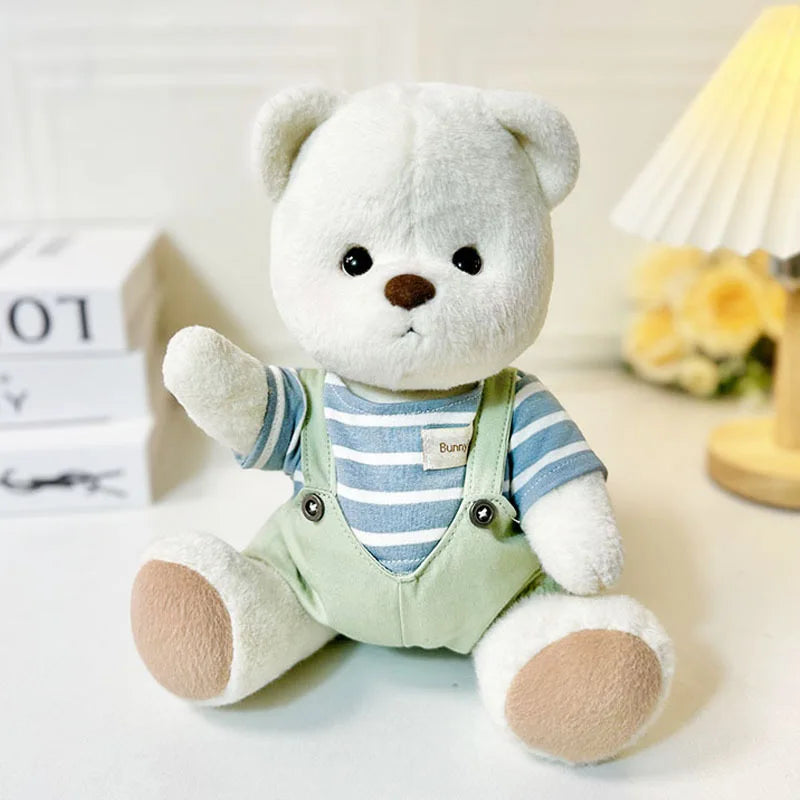 30cm High Quality Handmade Bear Plush Toy Cosplay Change Dress Cloth Girl Hug Cuddly Plushie Doll for Girlfriend Christmas Gift