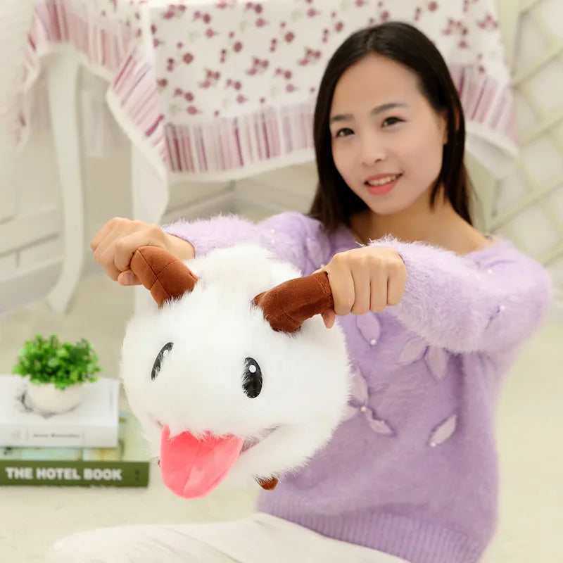 30CM Hot Selling Animation Game Peripheral Plush Toys Poro Doll Cute And Cute Doll Home Decoration Ornaments
