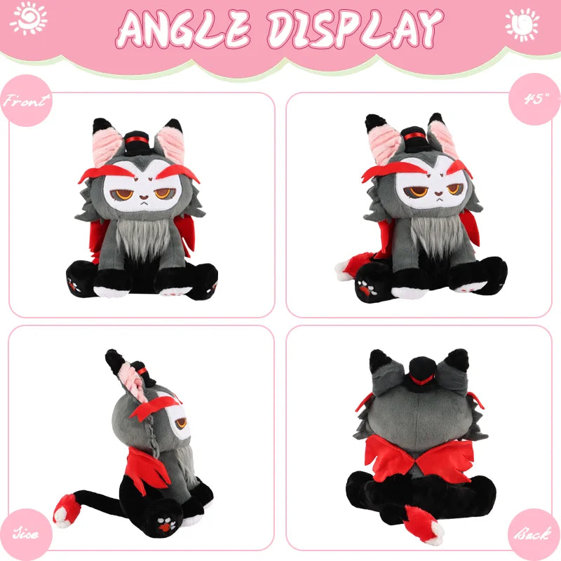 New Cat Plush Toy Soft Stuffed Anime Figure Angle Husk Doll Cute Home Decoration Throw Pillow Kids Fans Girlfriend Birthday Gift