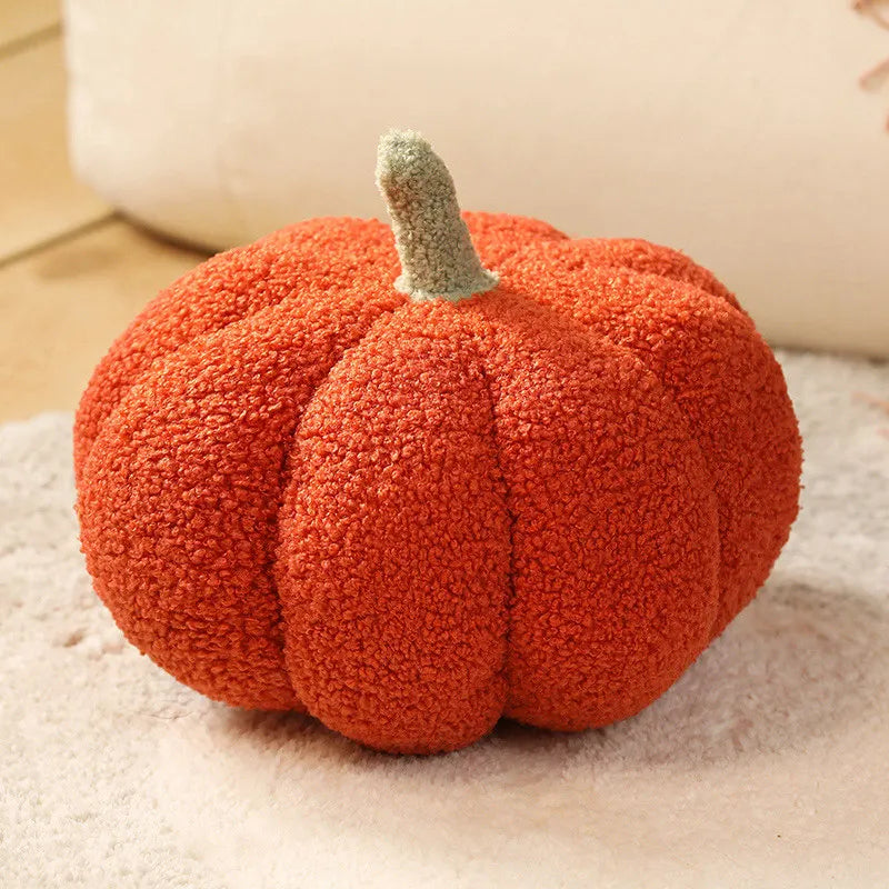 18-35cm Kawaii Simulation Nordic Halloween Pumpkin Plush Toys Lovely Soft Plant Stuffed Doll Holidays Props Decor Throw Pillow