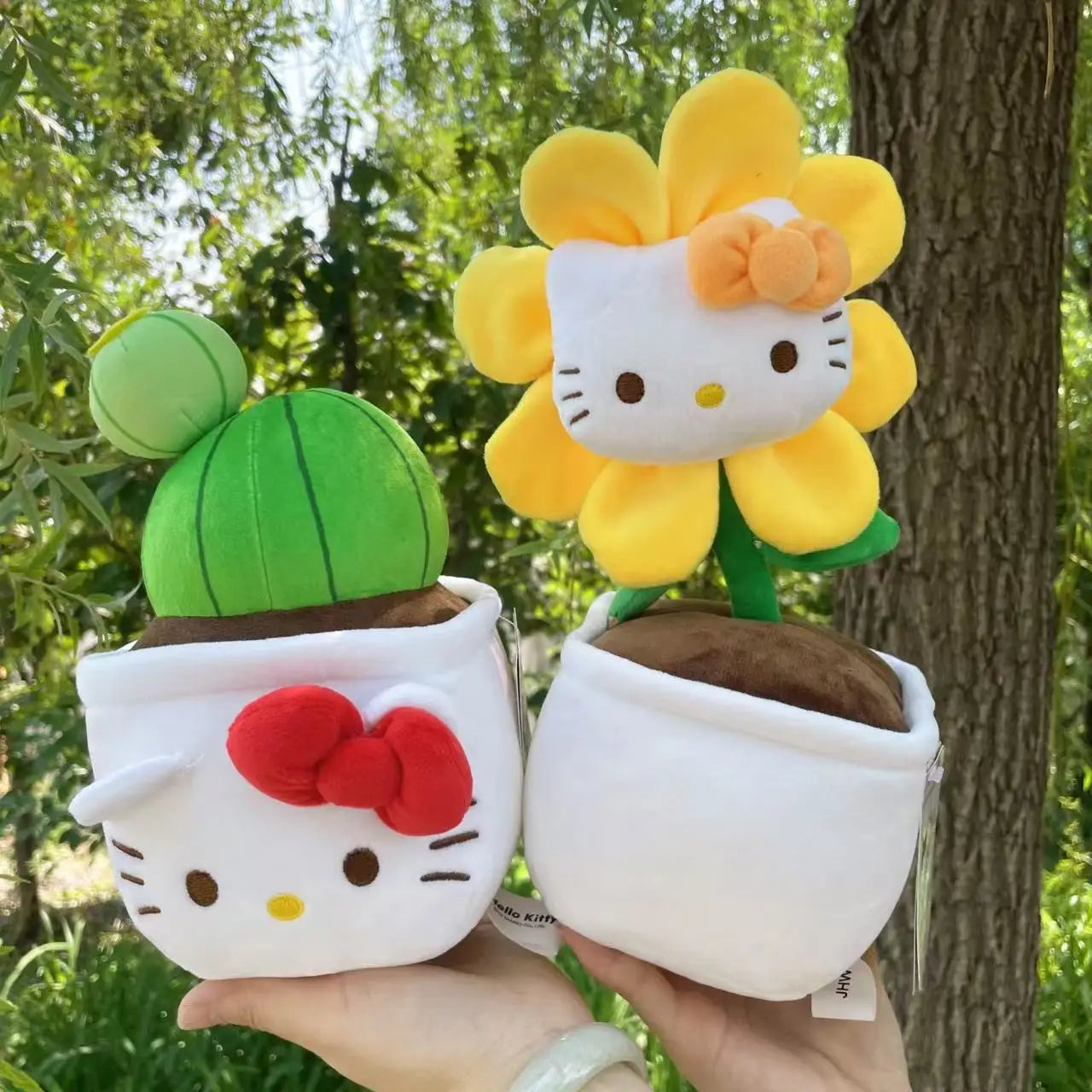 23CM Hello Kitty Plush Toys Soft Stuffed Animals Flower Bouquets Christmas Birthday Christmas Graduation Gifts