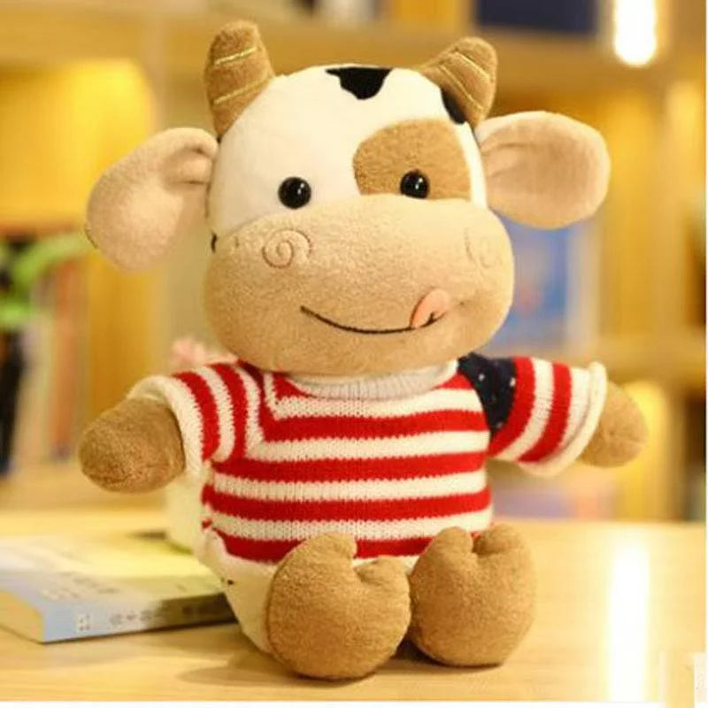 Cute Cow Plush Toy Rag Doll for Girlfriend Children's Toys Gifts Plush Toys Pillow Plushie Stuffed Animal Patung Dolls