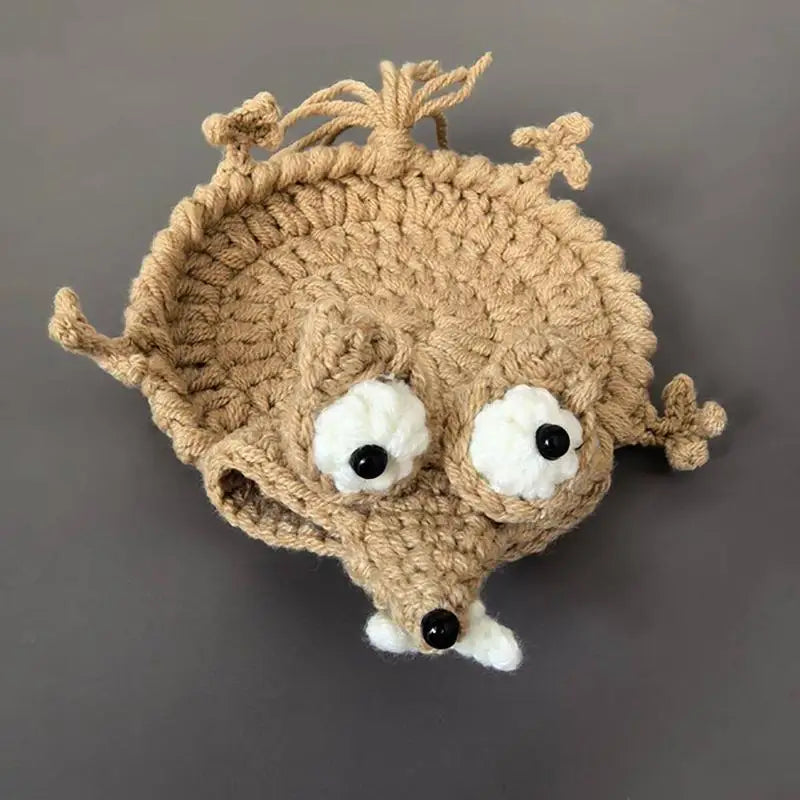 Handmade Animal Crochet Cotton Drink Coaster, Playful Cup Mat for Coffee Table, Desk and Cozy Home Decor