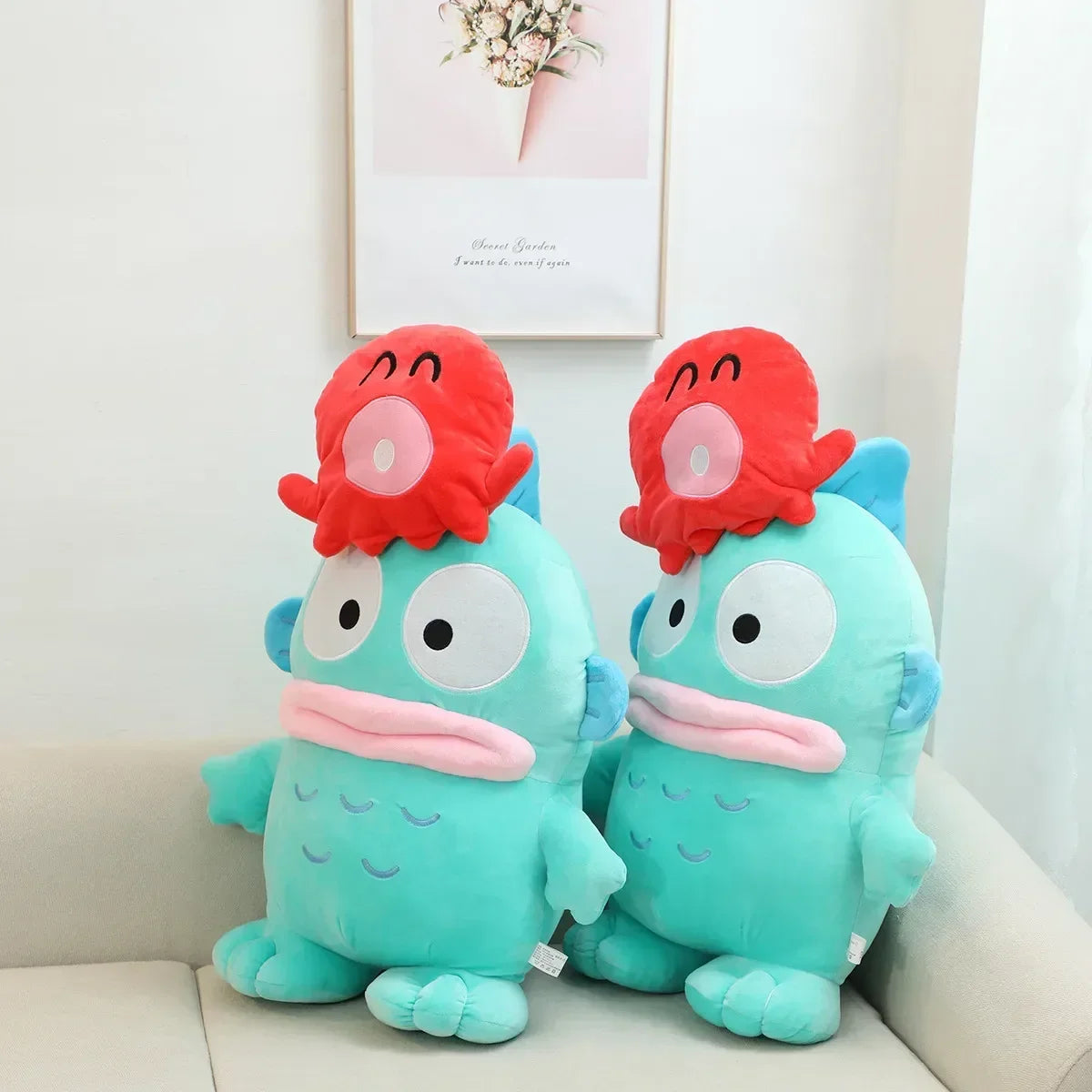 60cm Hangyodon Plush Toy High Quality Stuffed Anime Plushies Japanese Style Doll Throw Pillow Sofa Bed Very Soft Xmas Gifts Girl