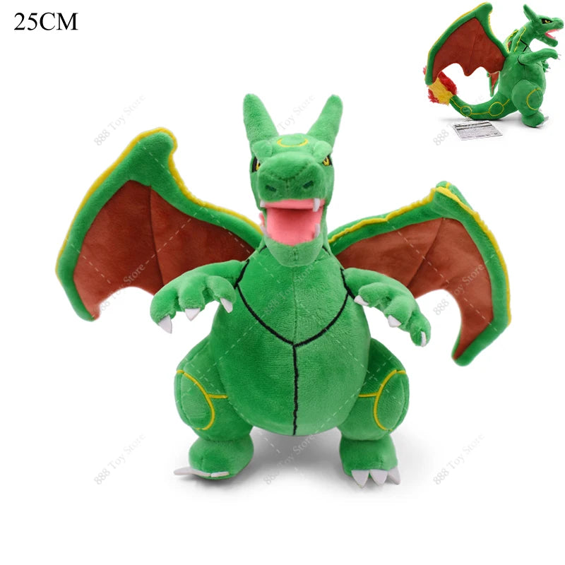 Pokemon Plush Shiny Gyarados Charizard Mega Rayquaza Hisuian Zorua Ho-Oh Lucario Butterfree Anime Stuffed Peluche Kids Xmas Gift