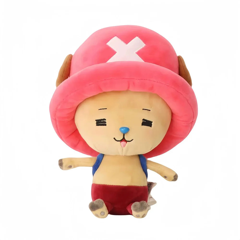 14-30cm/5.5-11.8in Genuine ONE PIECE Stuffed Plush Toy Kawaii Plush Keychain Toy Tony Chopper Soft Stuffed Plush Doll Keychain
