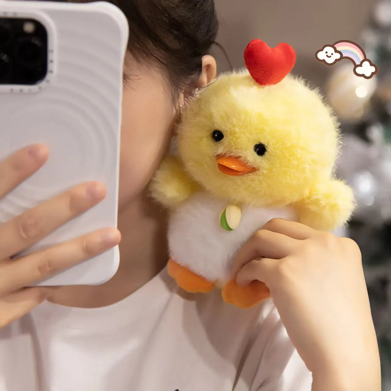 15cm Cute pillow penguin ybara rabbit duck panda fox cat Stitch plush toys keychain for children women girl gift