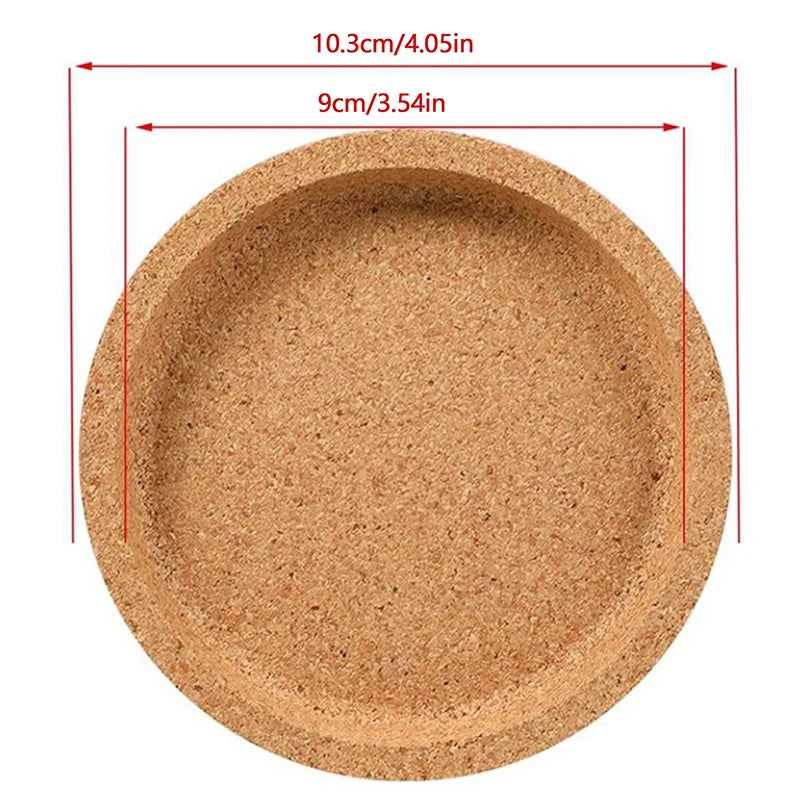 Natural Cork Drink Coaster, Single Lightweight Cup Mat for Coffee Tables, Home Offices and Everyday Dining