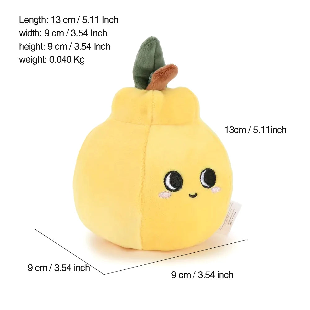1PC Simulated Stuffed Fruit And Vegetable Soft Cute Cartoon Plush Toys Lemon Pumpkin For Baby Kids Appease Soother Toy Gifts