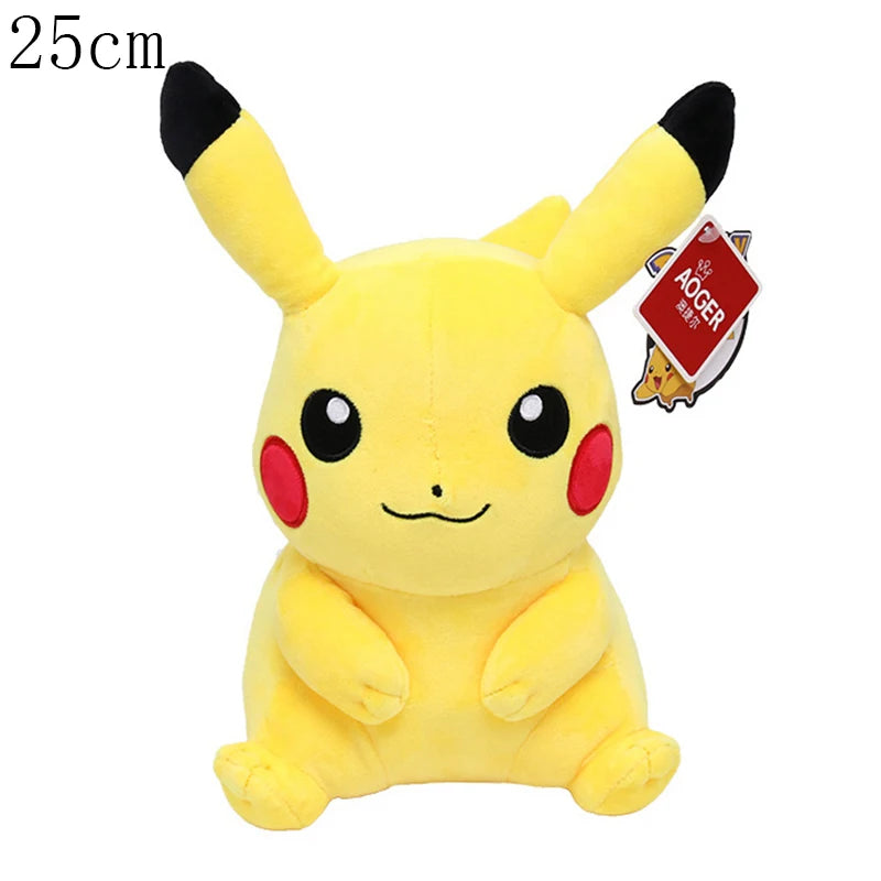 Cosplay Pikachu Pokemon Plush Eevee Charizard Snorlax Garchomp Tyranitar Hydreigon Ampharos Stuffed Doll Toy For Kid Miniso Gift