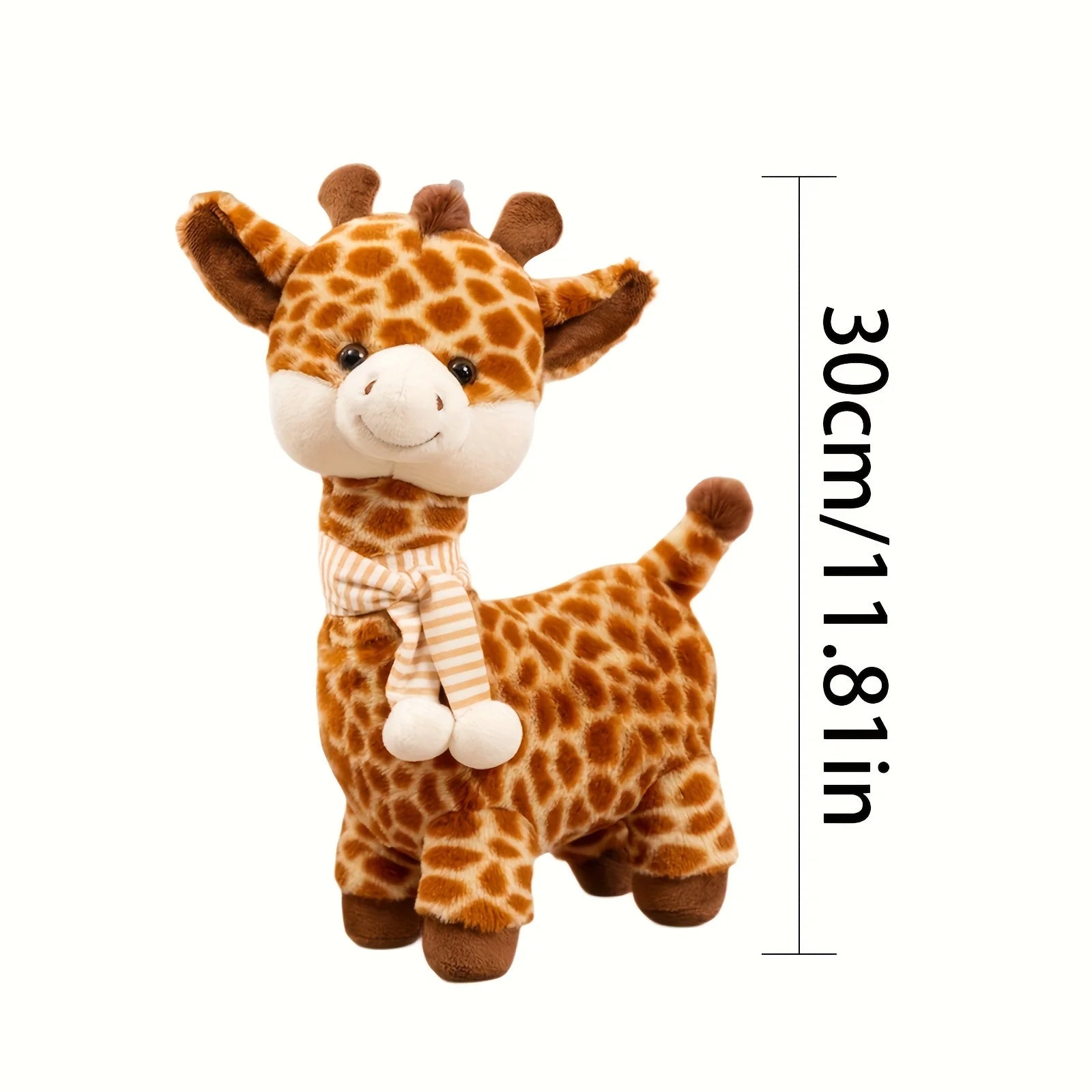 Giraffe Plush Toy Cute Soft Stuffed Animal Doll Nursery Kids Room Decor Birthday Children's Day Christmas Gift for Baby Kids