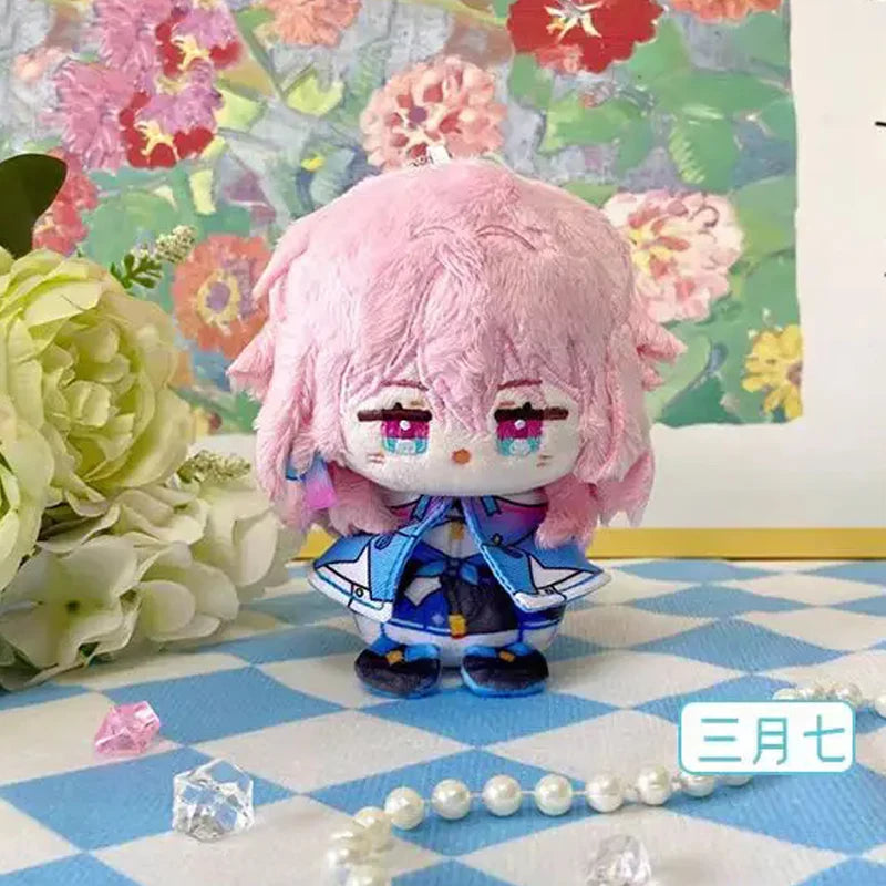 New 10cm Game Honkai: Star Rail Plush Aventurine Dr. Ratio Cute Plush Cartoon Blade Dolls Bag Pendant Keychain Gift