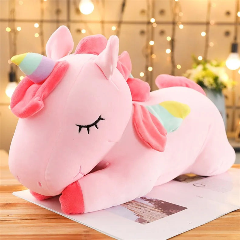 25/35cm Kawaii Giant Unicorn Plush Toy Soft Stuffed Unicorn Soft Dolls Animal Horse Toys For Children Girl Pillow Birthday Gifts