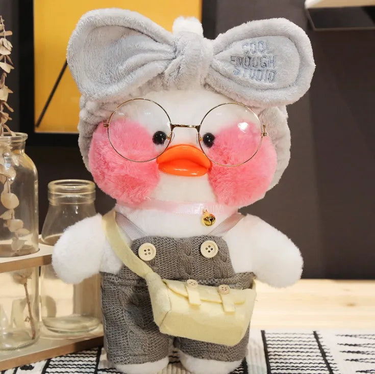 New plush Cute Lafan Duckes Cafe Duckes 30cm Doll Plush Toy Stuffed Soft Doll Kawaii Animal Pillow Birthday Gift for Kids