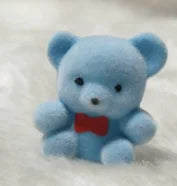3CM Mini Teddy Bear Plush Toys - Cute Small Stuffed Animals in Pink/Yellow/Blue with Red Bow Tie, Tiny Cuddly Companions for Decor &amp; Gifts