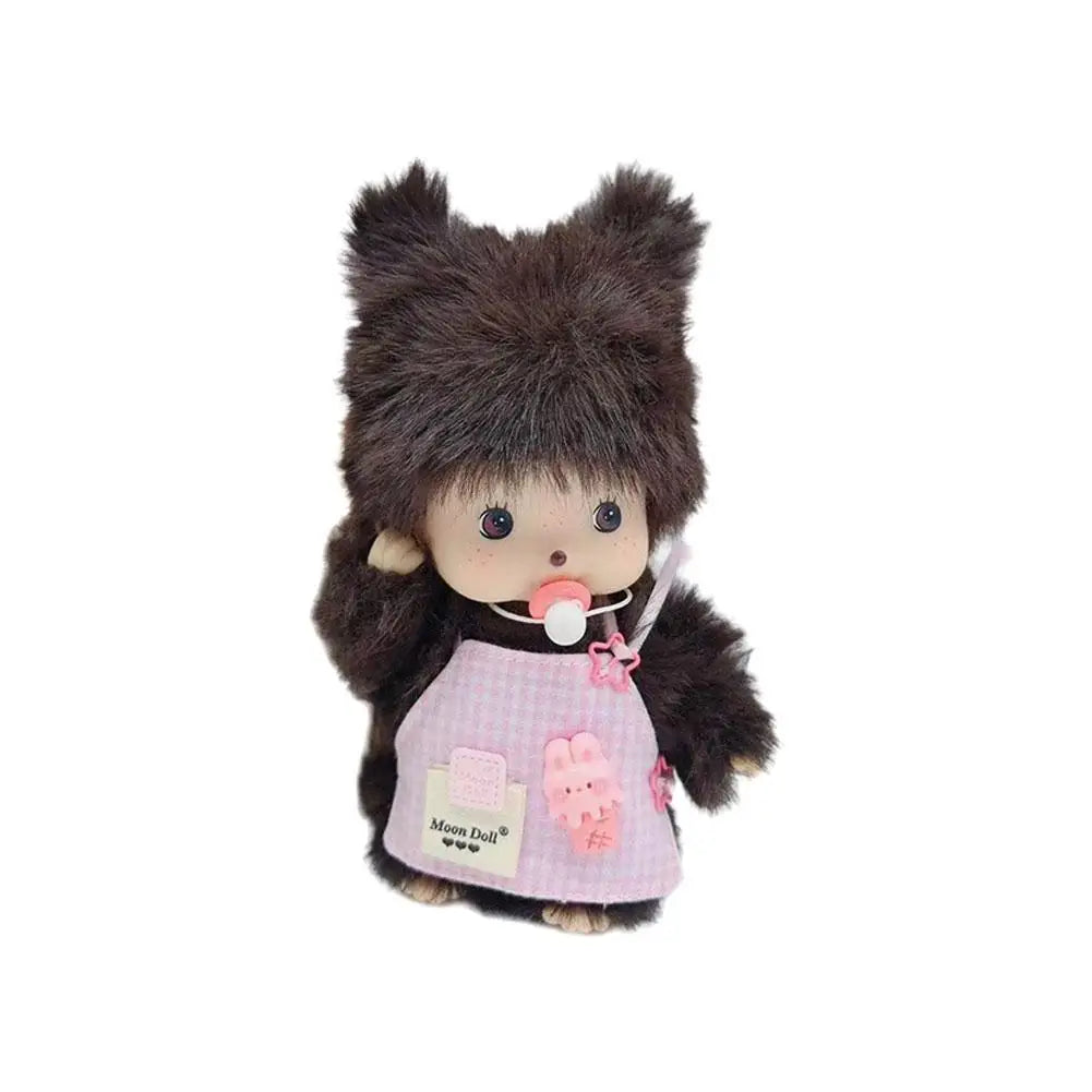 15cm Mengqiqi Plush Doll Pendant City Series PP Cotton Monkey Plush Doll Cute Hand Puppet Doll Birthday Gift Plush Toy