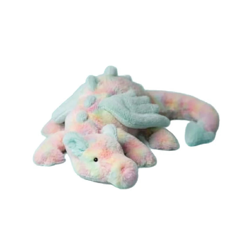 2025 New Rainbow Flying Dragon Plush Toy - 66cm/88cm Soft Stuffed Animal, Colorful Winged Dragon for Kids &amp; Adults, Cozy Cuddly Companion”