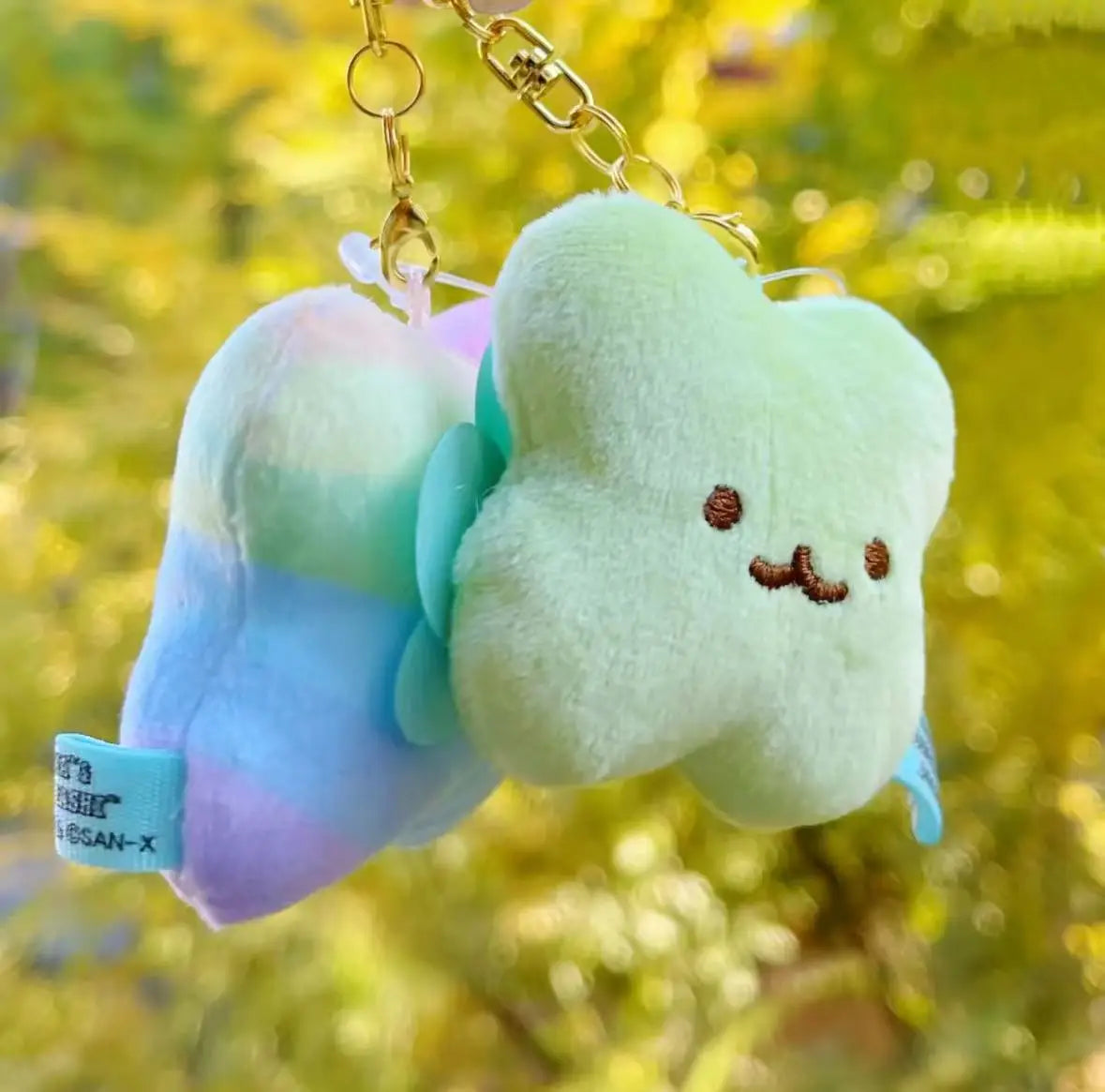 Cute Rainbow Star Plush Keychain - Soft Stuffed Star Toy with Cheerful Face, Mini Plush Pendant for Backpack/Keys/Bag Decoration & Mood-Boosting Companion”
