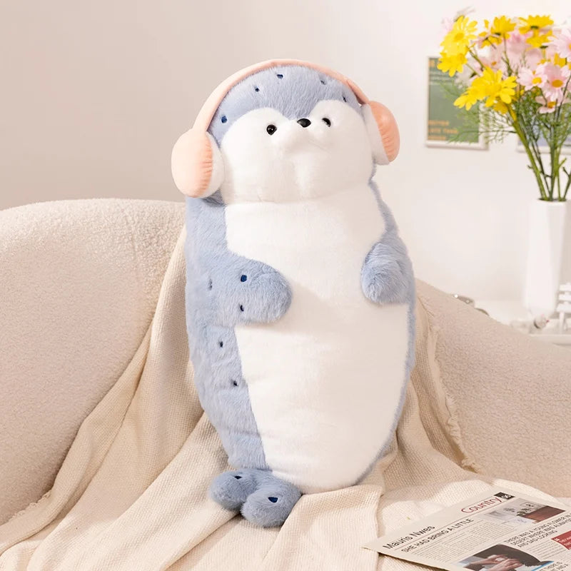 Cute Seal Plush Toy Lifelike Stuffed Marine Life Sea Otter Soft Doll Simulation Seal Pillow Cushion Kids Toys Birthday Gift