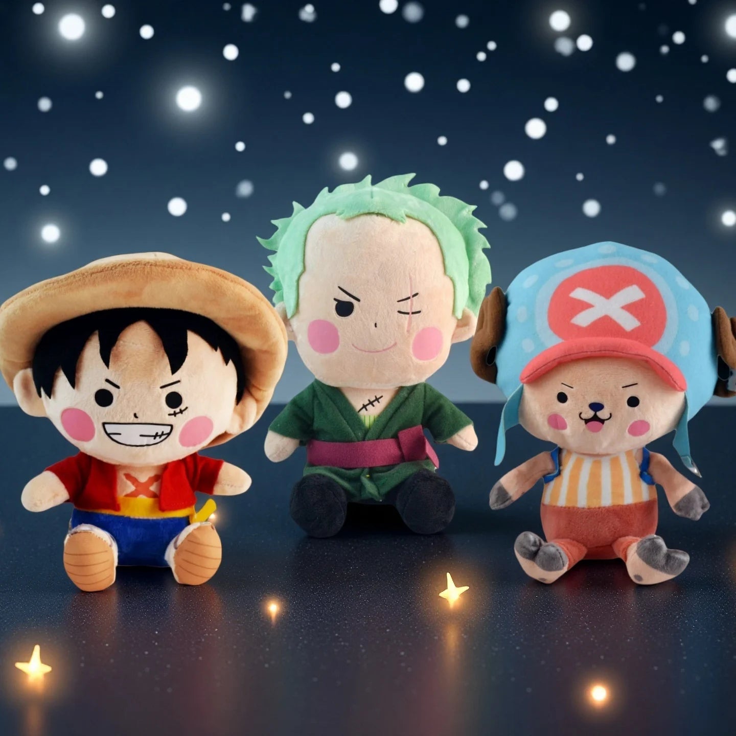 Genuine ONE PIECE Plush Toys Cartoon Character Luffy Chopper Solon Q Version Anime Cute Stuffed Dolls Birthday Present For Child