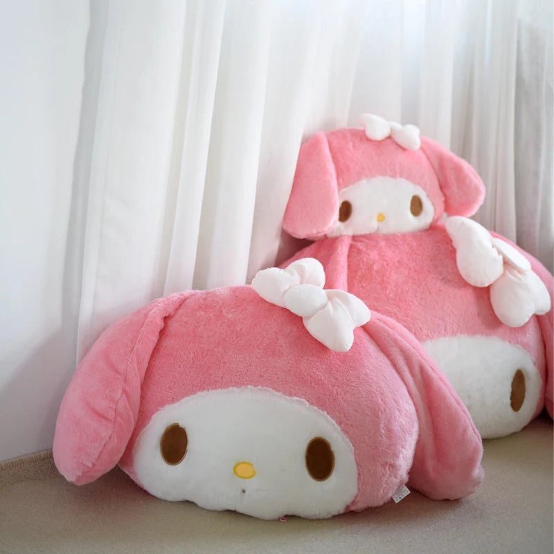 Big Size Sanrio My Melody Plush Toy Melody Cushion Sofa Bed Throw Pillow Soft Cuddly Plushies Car Seat Headrest Xmas Girl Gift