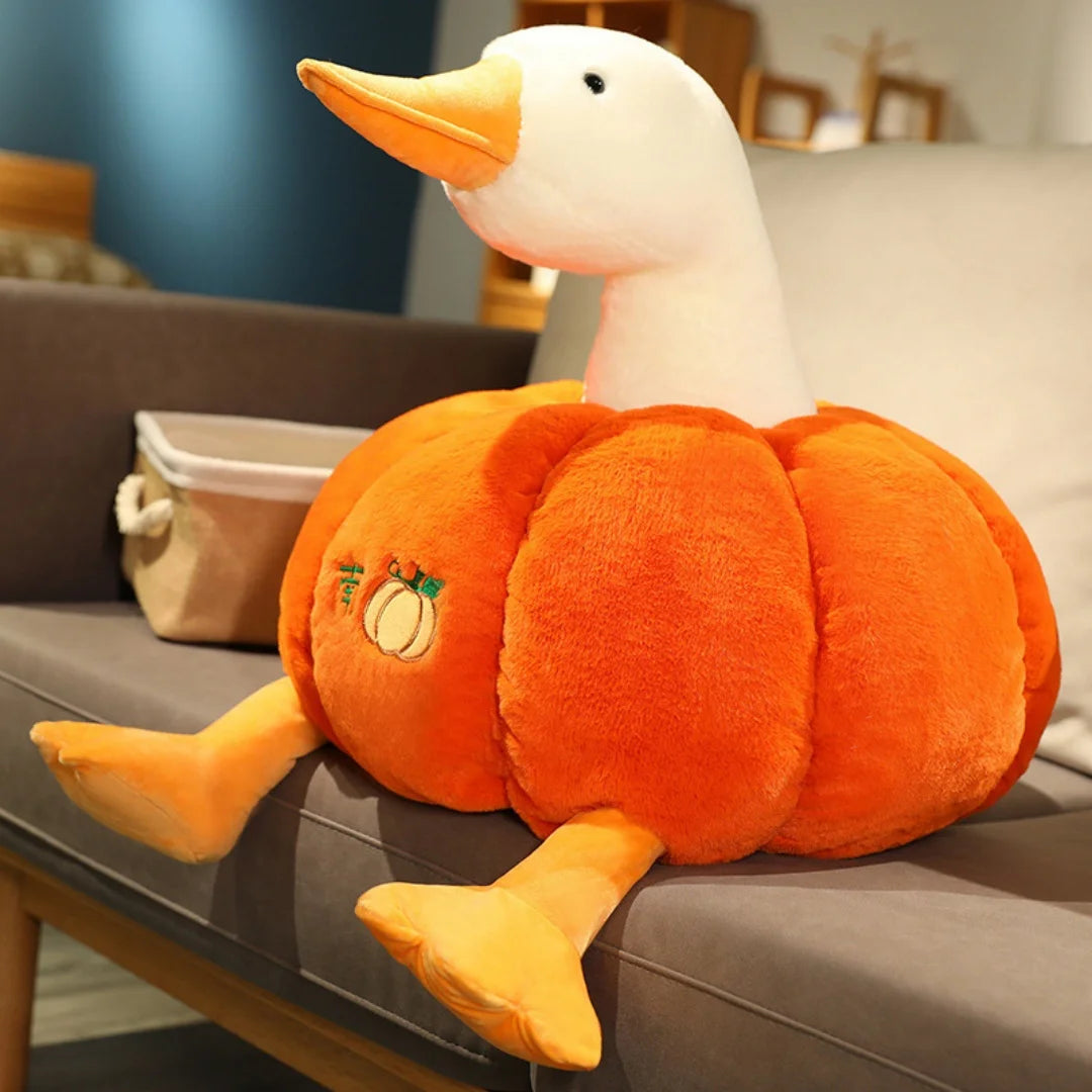 1pc 30cm/11.81in Cute big goose doll doll creative pumpkin duck plush toy funny girlfriend birthday present girl gift