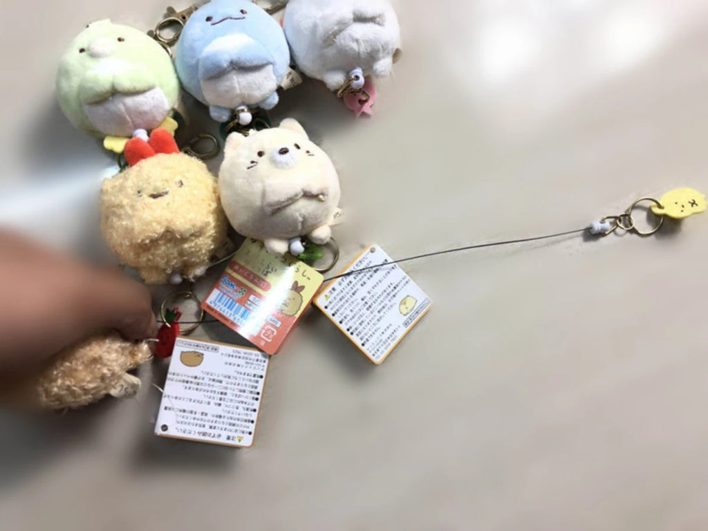 “8cm Sumikko Gurashi Style Plush Keychains - Cute Corner Friends Mini Stuffed Animal Keychain Set, Soft Kawaii Pendant for Keys/Backpacks, Gift for Kids & Fans”