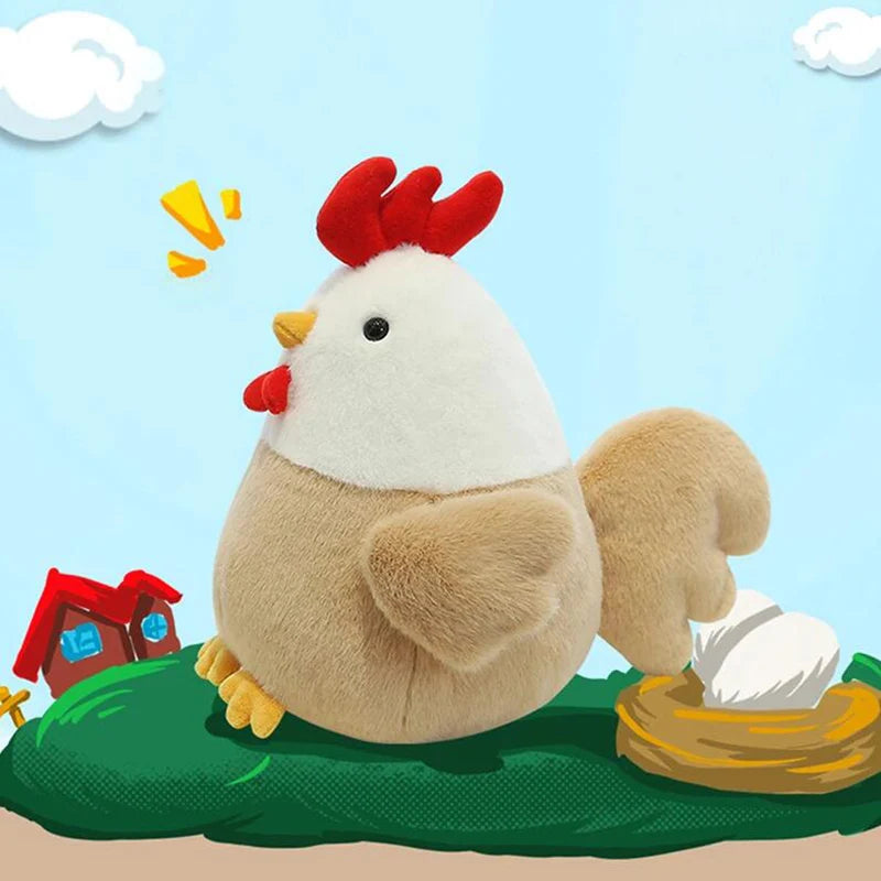 25CM Plush Toy Chicken Doll Cute Hen Doll Soft and Comfortable Girl Sleeping Pillow Gift Plush Toys Pillow Plushie Stuffed Toys