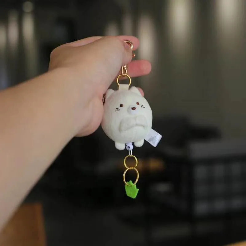 “8cm Sumikko Gurashi Style Plush Keychains - Cute Corner Friends Mini Stuffed Animal Keychain Set, Soft Kawaii Pendant for Keys/Backpacks, Gift for Kids & Fans”