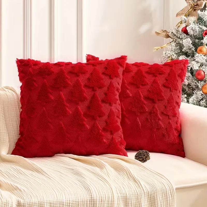 Evergreen Christmas Tree Pillow Cover – 45 × 45 cm