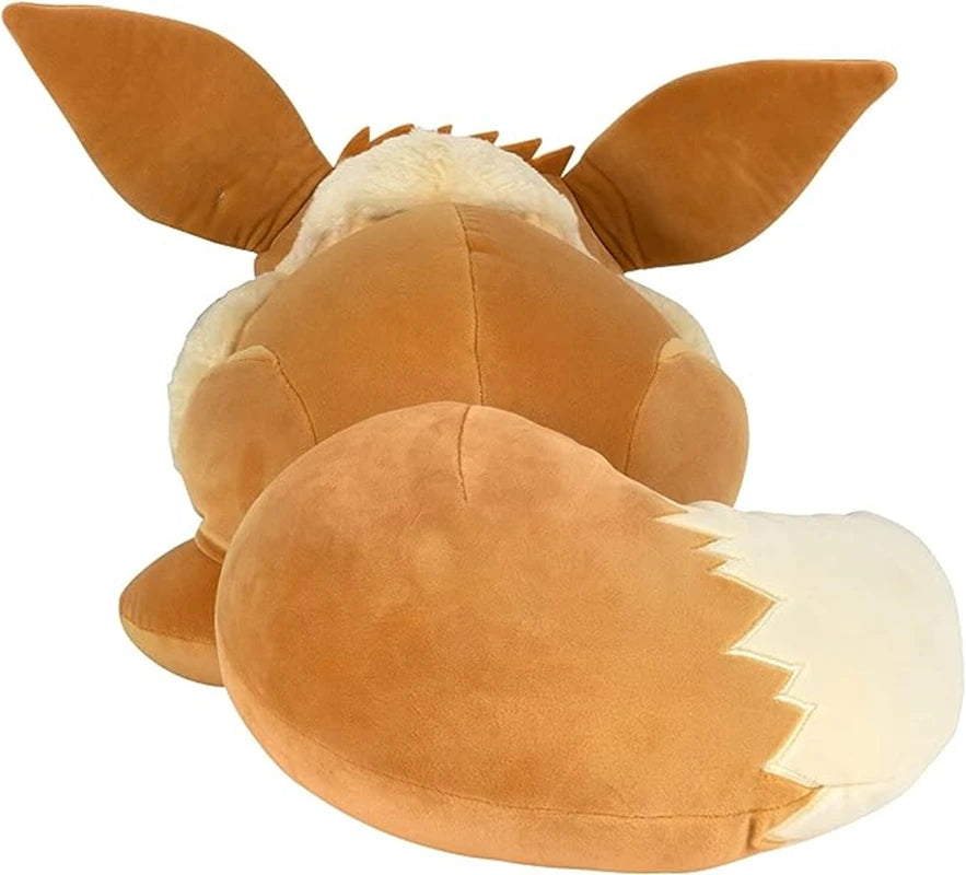 “Pokemon Sleeping Eevee Plush Doll - 50cm Large Soft Cuddly Stuffed Animal Toy, Comforting Companion with Healing Vibe for Pokémon Fans & Kids