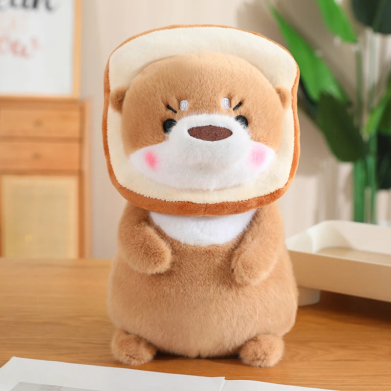 Kawaii Otter Plush Toy Lovely Otter Turn to Dinosaur Rabbit Unicorn Stuffed Doll Soft Cartoon Animal Pillow Birthday Gift
