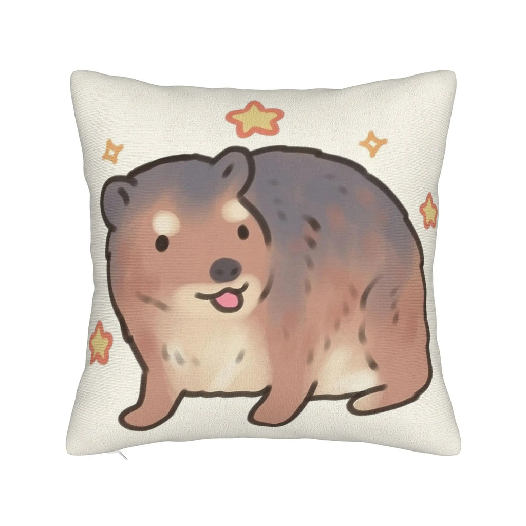 Bow-Tied Rock Hyrax Printed Pillow Cover