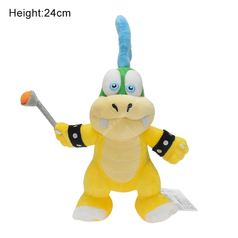 Bowser Bros Plush Toys King Koopa Bowser King JR Anime Cartoon Soft Stuffed Plush Toy Dolls For Children Birthday Christmas Gift