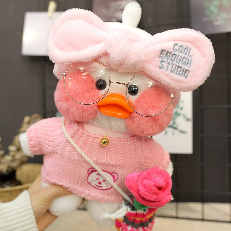 New plush Cute Lafan Duckes Cafe Duckes 30cm Doll Plush Toy Stuffed Soft Doll Kawaii Animal Pillow Birthday Gift for Kids