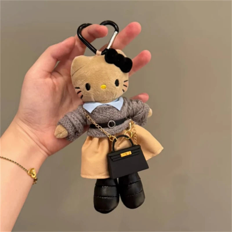 Sanrio Hobby Long Legs Hello Kitty Cartoon Translated Mixed Style Series Plush Doll Pendant Bags and Dresses Birthday Gift