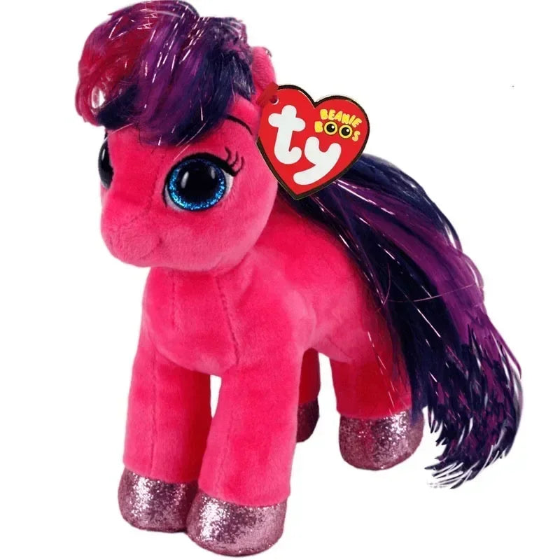 15cm Ty Big Eye Beanie Animals Plush Slick Fox Ferdinand Locky Axolotl  Dexter Icy Seal Heather Cat Children Toy Holiday Gift