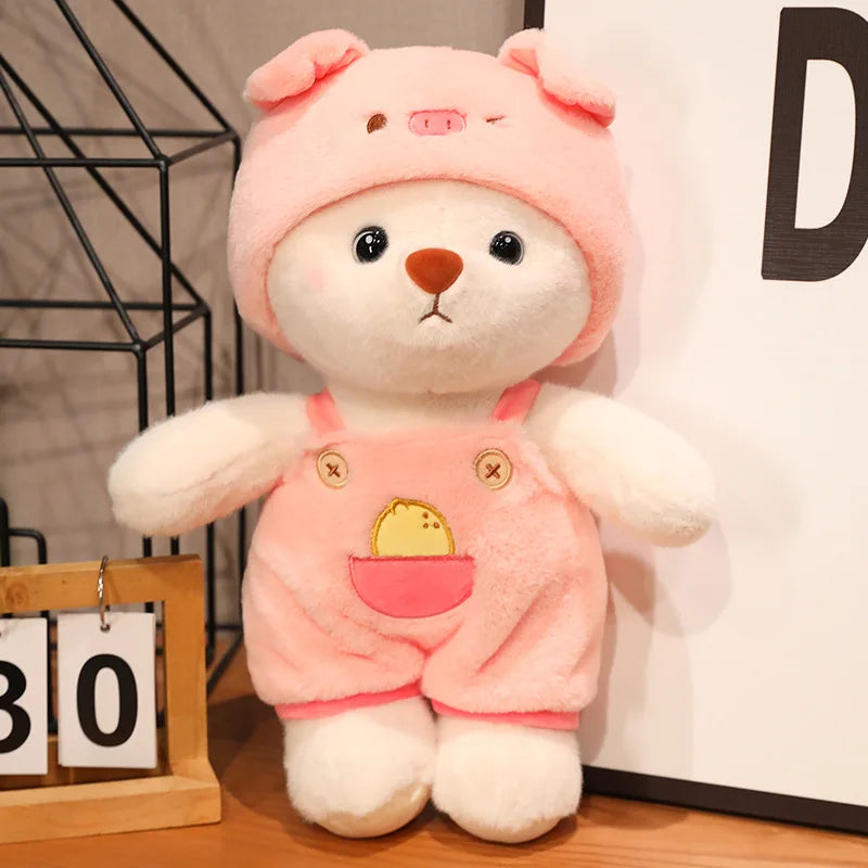Kawaii Giant Bear Cosplay Panda Doll Creative Plush Toy Cartoon Zoo Animal Plushie Throw Pillow Birthday Xmas Gift Home Decor