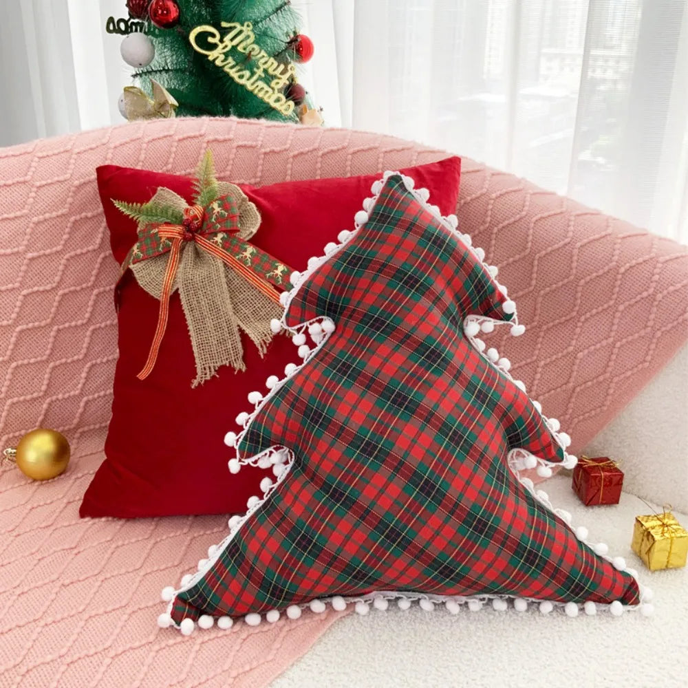 Festive Ribbon Bow Pillow Cover – 45 × 45 cm