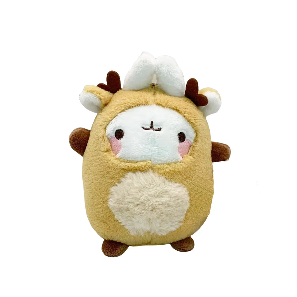 Genuine 11-14cm MOLANG Piu Piu Plush Toy Pendant Cartoon Animal Rabbit Chick Cute Keychain Stuffed Doll for Child Christmas Gift