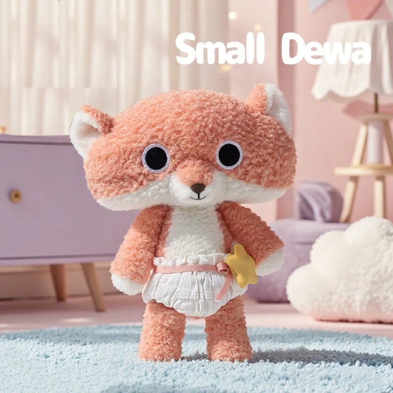 28CM Cartoon Fox Plush Toy Super Soft Stuffed Animal Fox Baby Appease Doll For Birthday Gifts Home Decor Kids Gift Getaway