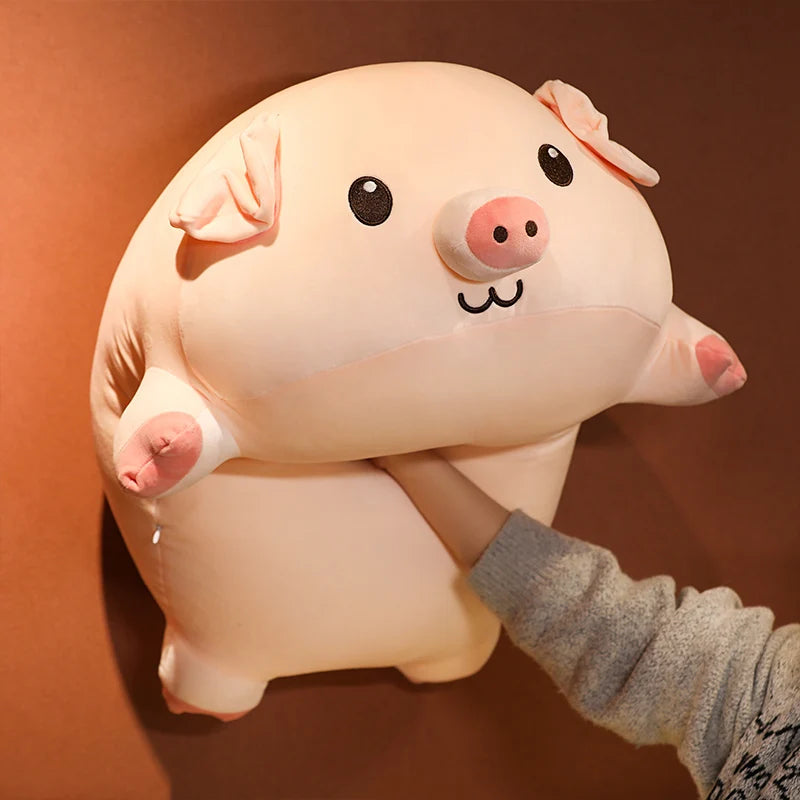Hot Sale Cartoon Fat  Pink Pig Plush Toy Lovely Soft Animal Pillow Big Doll Stuffed For Boys Girls Birthday Gifts Decoration