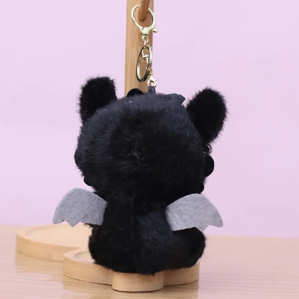 Disney New Transforming Black & White Bat Stitch Plush Toy - 13cm Cute Stuffed Animal, Soft Cuddly Companion for Bags/Keys, Gift for Disney Fans