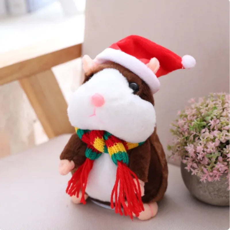 Cute Talking Hamster Speak Talk Sound Record Repeat Stuffed Plush Animal Kawaii Talking Hamster Mouse Toys For Children Gifts