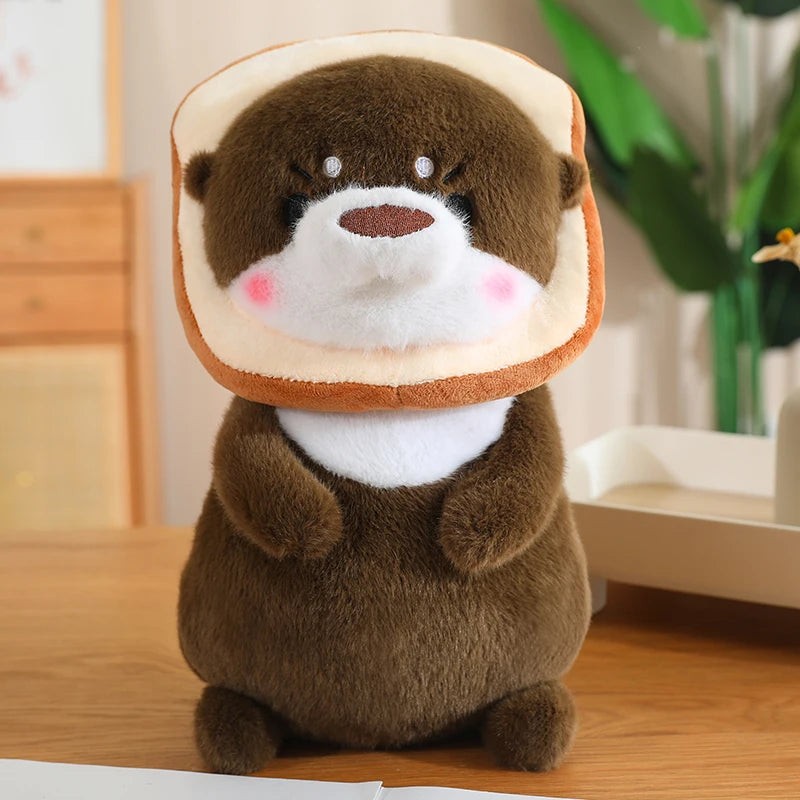 Kawaii Otter Plush Toy Lovely Otter Turn to Dinosaur Rabbit Unicorn Stuffed Doll Soft Cartoon Animal Pillow Birthday Gift