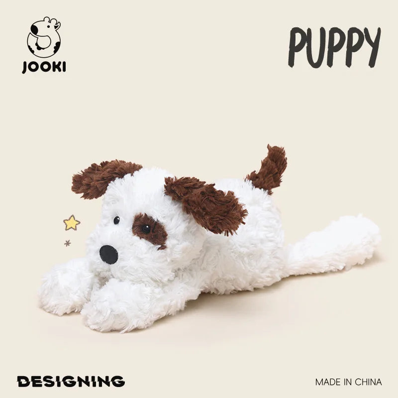 35cm Cute Lying Dog Plush Toys Fluffy Cartoon Puppy Doll Kids Companion Soothing Fun Doll Lovely Room Decor Kid Birthday Gift